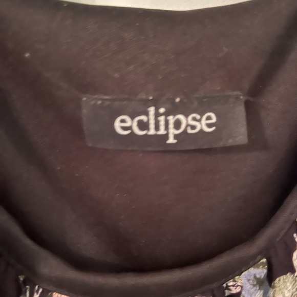 Eclipse floral blouse shirt size small - Picture 2 of 4